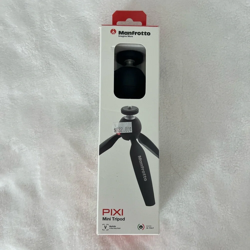 NWT Manfrotto PIXI Mini Tripod - Black